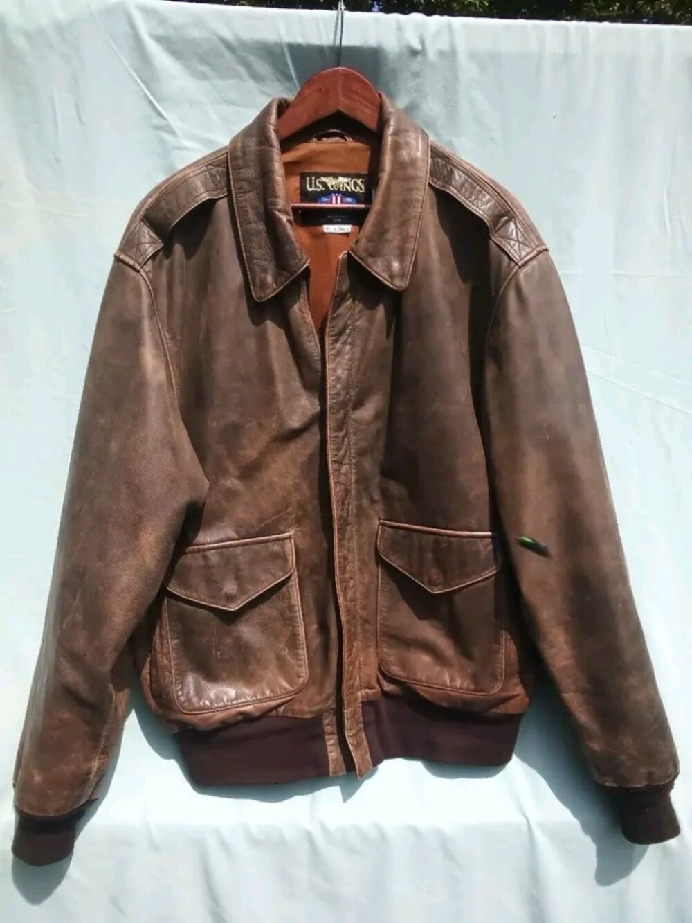US Wings A-2 Cowhide flight jacket size XL Long